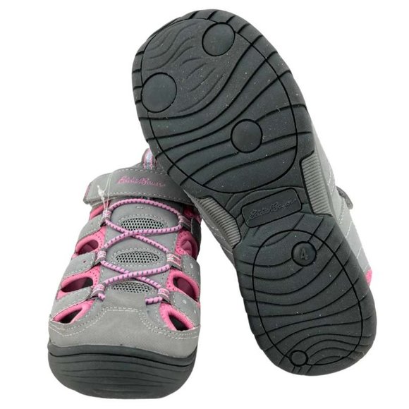 Eddie Bauer Girl's Bump Toe Sandal | Grey & Pink | Various Sizes - Picture 6 of 6